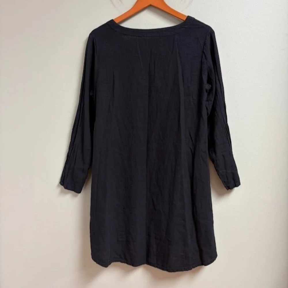 Cut Loose Tunic Dress Linen Cotton Size S Lagenlook Minimalist Flowy Casual Boho